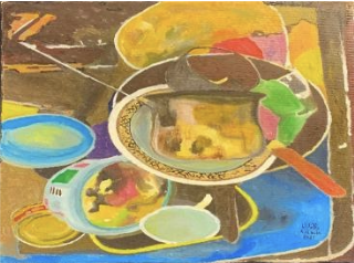 <span>&nbsp;Kitchens series #9<br>Acrylic on canvas<br>35x 35cm&nbsp;<br>2021</span><br>